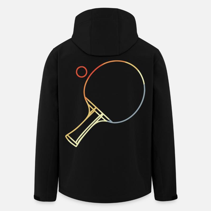 Table Tennis Sketch - Men’s Recycled Softshell Jacket by Stanley/Stella - black