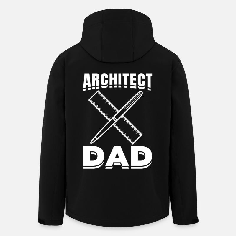 Architect Dad - Men’s Recycled Softshell Jacket by Stanley/Stella - black