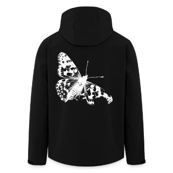 Die Seltene Schönheit des Distelfalters - Recycelte Männer Softshell-Jacke von Stanley/Stella - Schwarz - Hinten - AI Model Male 185 light (185cm)