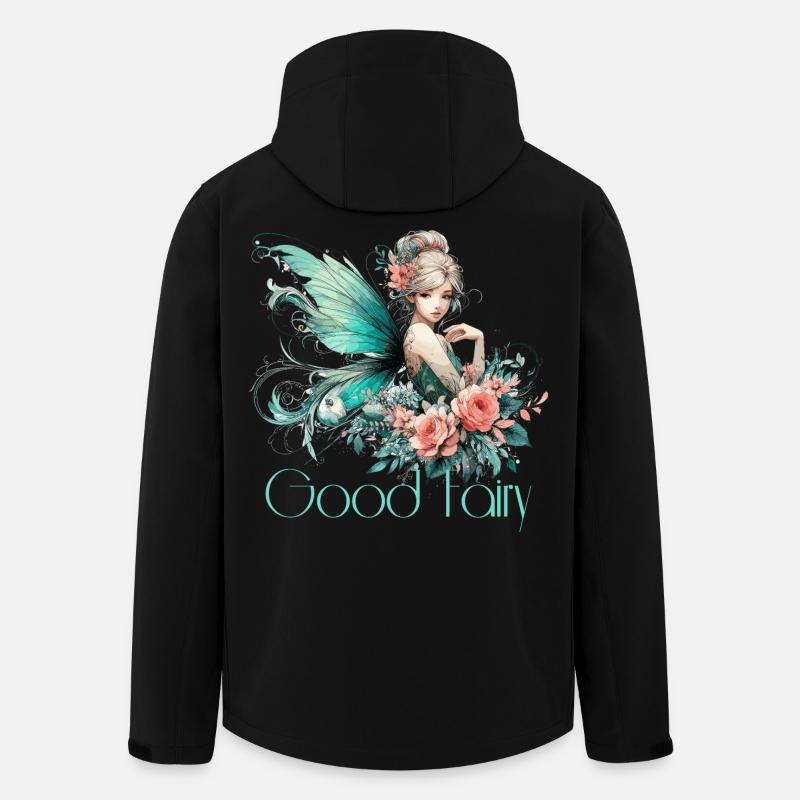 Cadeau de fée marraine - Veste softshell homme en polyester recyclé Stanley/Stella - noir