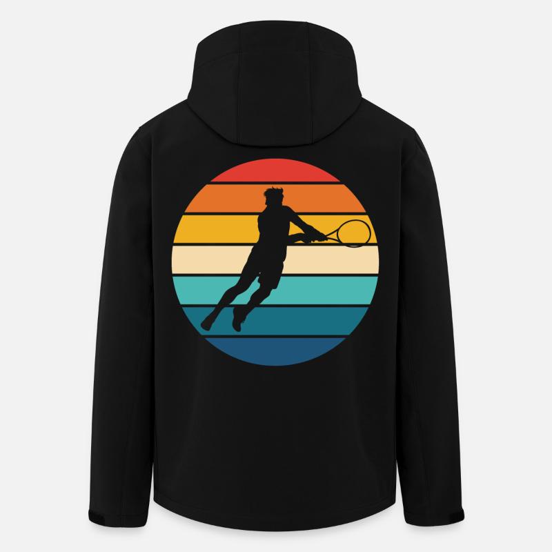 Tennis - Recycelte Männer Softshell-Jacke von Stanley/Stella - Schwarz