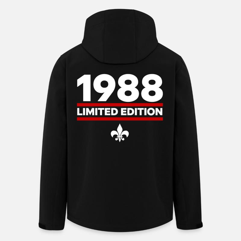 1988 Édition limitée - Veste softshell homme en polyester recyclé Stanley/Stella - noir