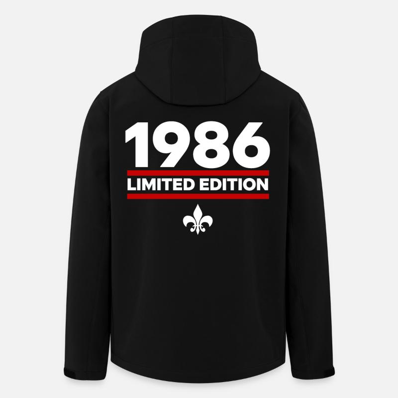 1986 Édition limitée - Veste softshell homme en polyester recyclé Stanley/Stella - noir