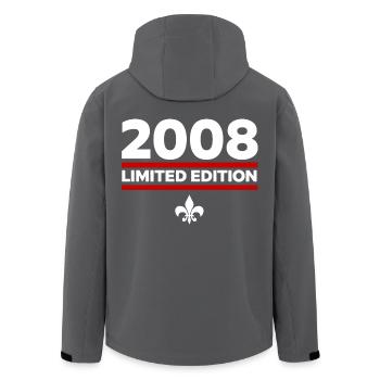 Édition limitée 2008 - Veste softshell homme en polyester recyclé Stanley/Stella - charbon - Dos - AI Model Male 185 light (185cm)