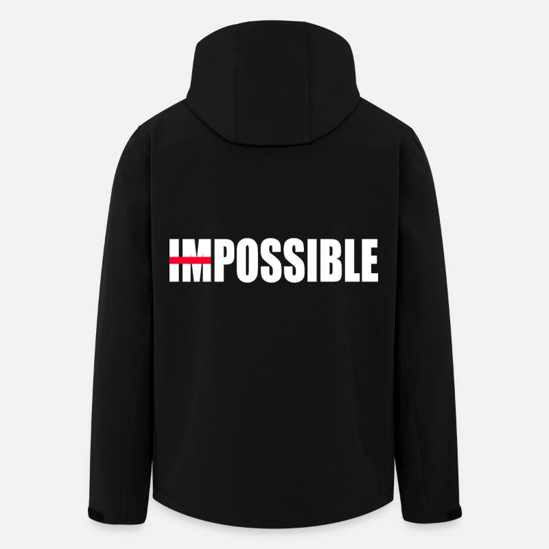 Motivation nicht unmöglich - Recycelte Männer Softshell-Jacke von Stanley/Stella - Schwarz