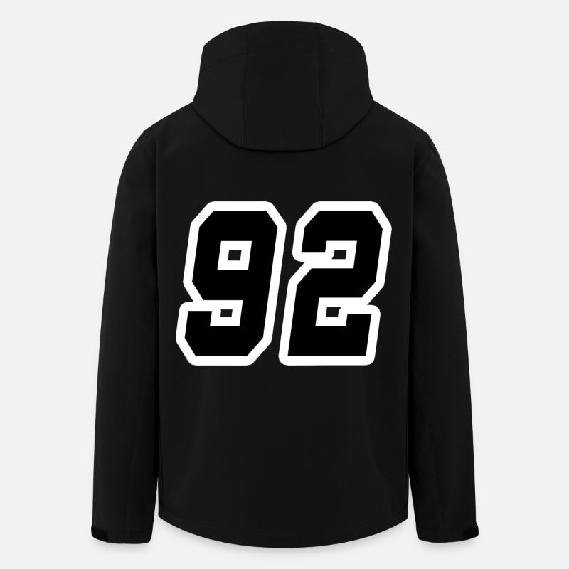 Nummer zweiundneunzig 92 - Recycelte Männer Softshell-Jacke von Stanley/Stella - Schwarz