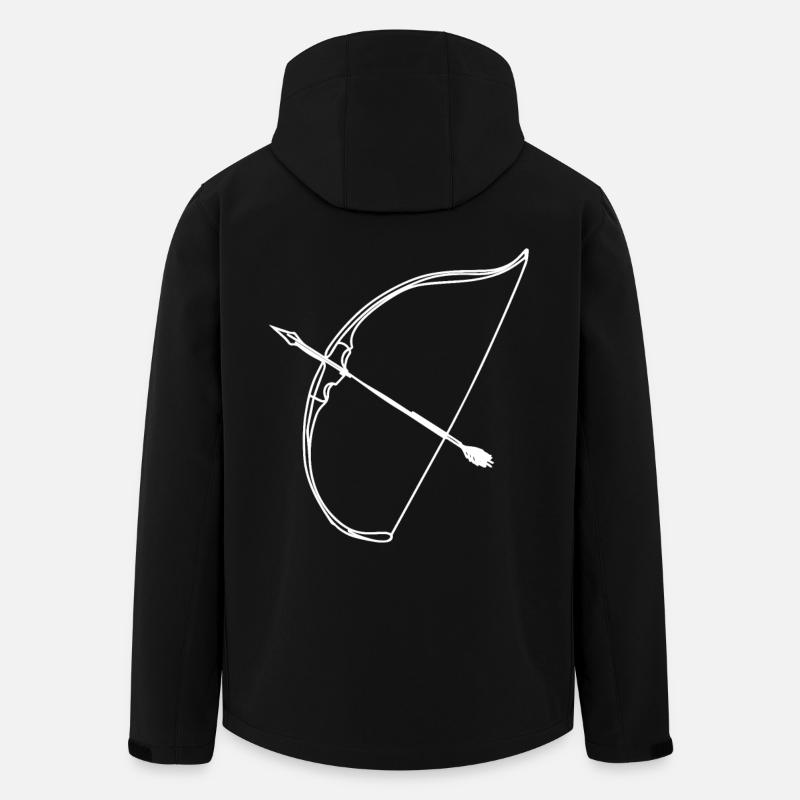 Pfeil und Bogen - Recycelte Männer Softshell-Jacke von Stanley/Stella - Schwarz