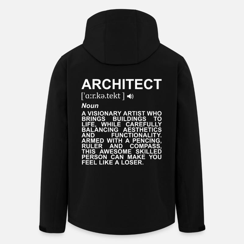 Architect Definition - Men’s Recycled Softshell Jacket by Stanley/Stella - black