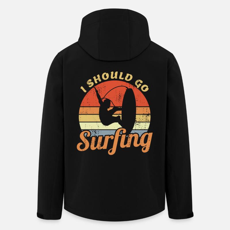 Wave Rider Joke - Men’s Recycled Softshell Jacket by Stanley/Stella - black