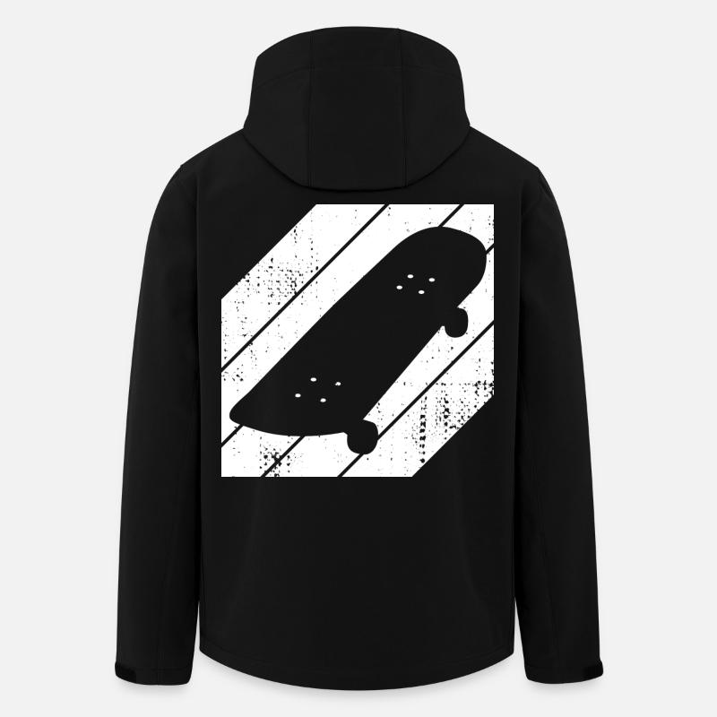 Skateboard Drawing - Men’s Recycled Softshell Jacket by Stanley/Stella - black