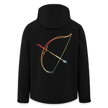 Archerie - Veste softshell homme en polyester recyclé Stanley/Stella - noir - Dos - AI Model Male 185 light (185cm)