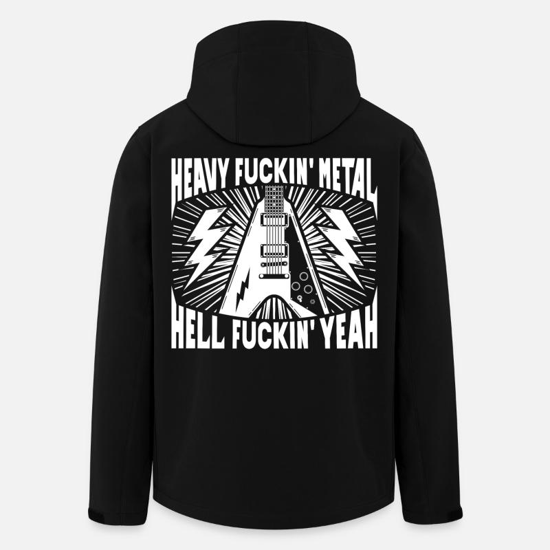 Heavy Metal Hell Yeah! - Men’s Recycled Softshell Jacket by Stanley/Stella - black