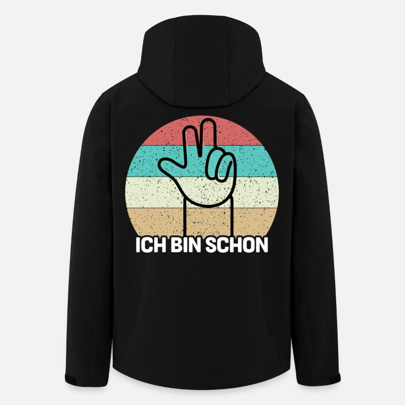 Ich bin schon 3 - Recycelte Männer Softshell-Jacke von Stanley/Stella - Schwarz