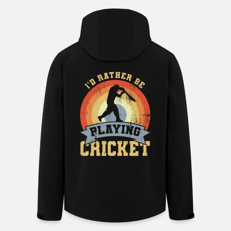 I’d Rather Be Playing Cricket - Recycelte Männer Softshell-Jacke von Stanley/Stella - Schwarz