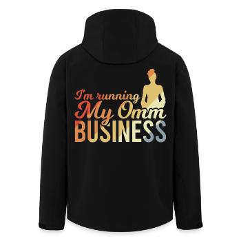 Je dirige mon entreprise Omm - Veste softshell homme en polyester recyclé Stanley/Stella - noir - Dos - AI Model Male 185 light (185cm)