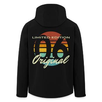 20th Birthday Vintage 2006 20 Years Gift - Men’s Recycled Softshell Jacket by Stanley/Stella - black - Back - AI Model Male 185 light (185cm)