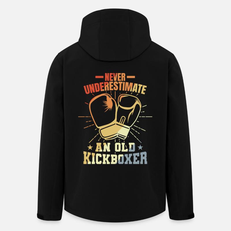 Kickboxer Großvater - Recycelte Männer Softshell-Jacke von Stanley/Stella - Schwarz