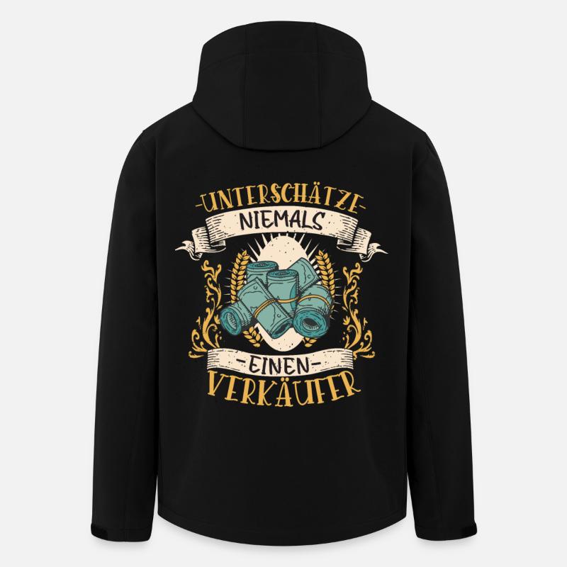 Verkäufer Lustiges Geschenk Beruf Kundenliebe - Recycelte Männer Softshell-Jacke von Stanley/Stella - Schwarz