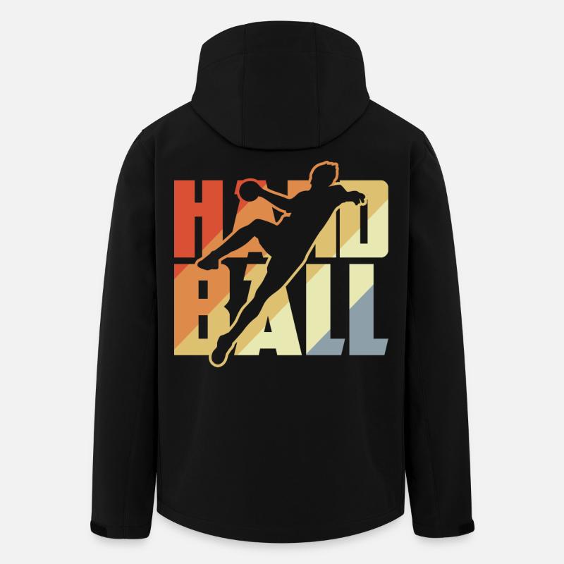 Vintage Handball - Recycelte Männer Softshell-Jacke von Stanley/Stella - Schwarz
