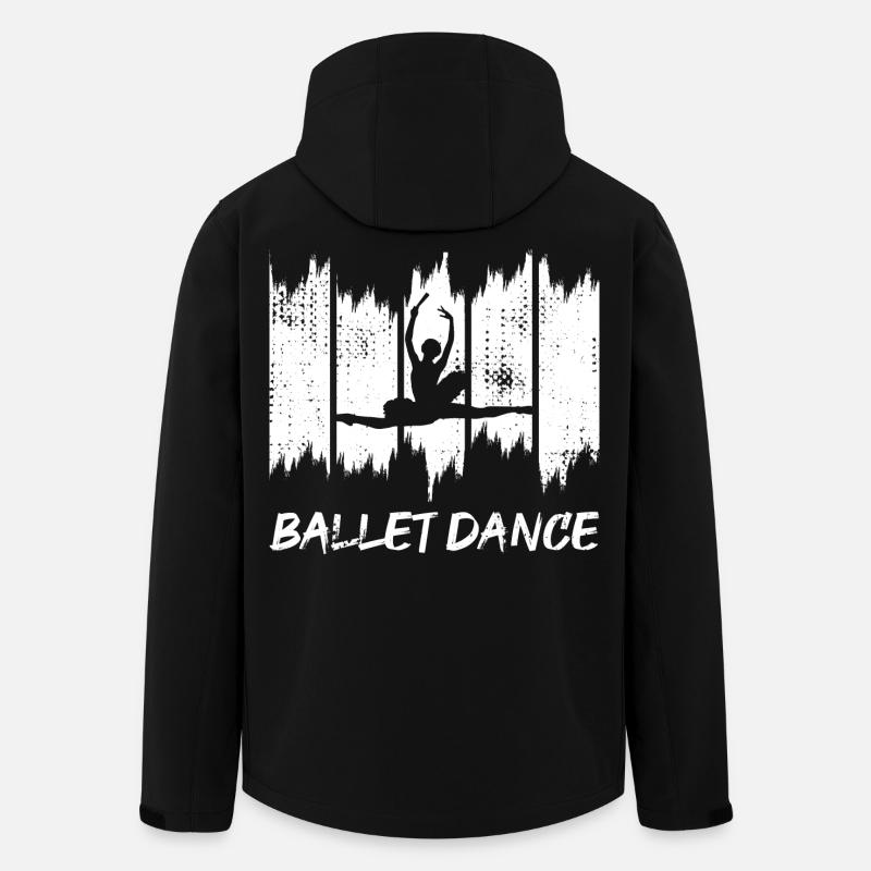 Funny Ballet Dancer - Men’s Recycled Softshell Jacket by Stanley/Stella - black