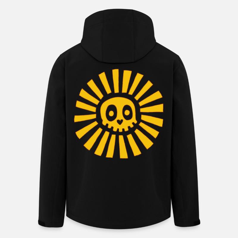 Sunny Skull - Men’s Recycled Softshell Jacket by Stanley/Stella - black