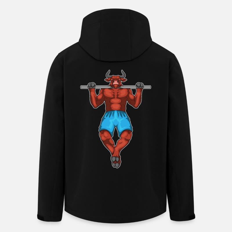 Taurus Bodybuilder Pull-Ups Musculation - Veste softshell homme en polyester recyclé Stanley/Stella - noir