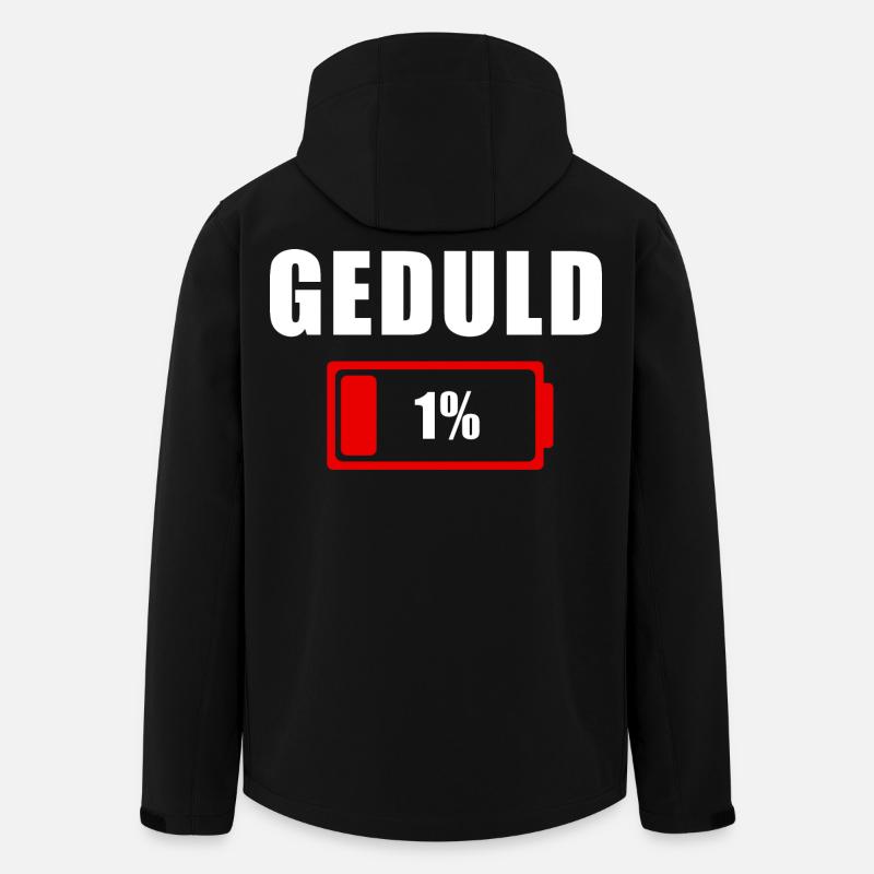GEDULD 1% - Recycelte Männer Softshell-Jacke von Stanley/Stella - Schwarz