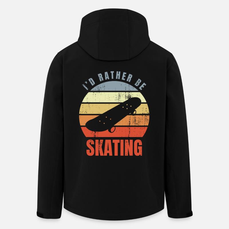 I'd Rather Be Skating - Recycelte Männer Softshell-Jacke von Stanley/Stella - Schwarz
