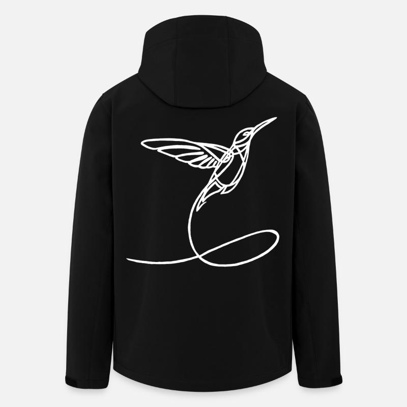 Strange White Bird - Men’s Recycled Softshell Jacket by Stanley/Stella - black