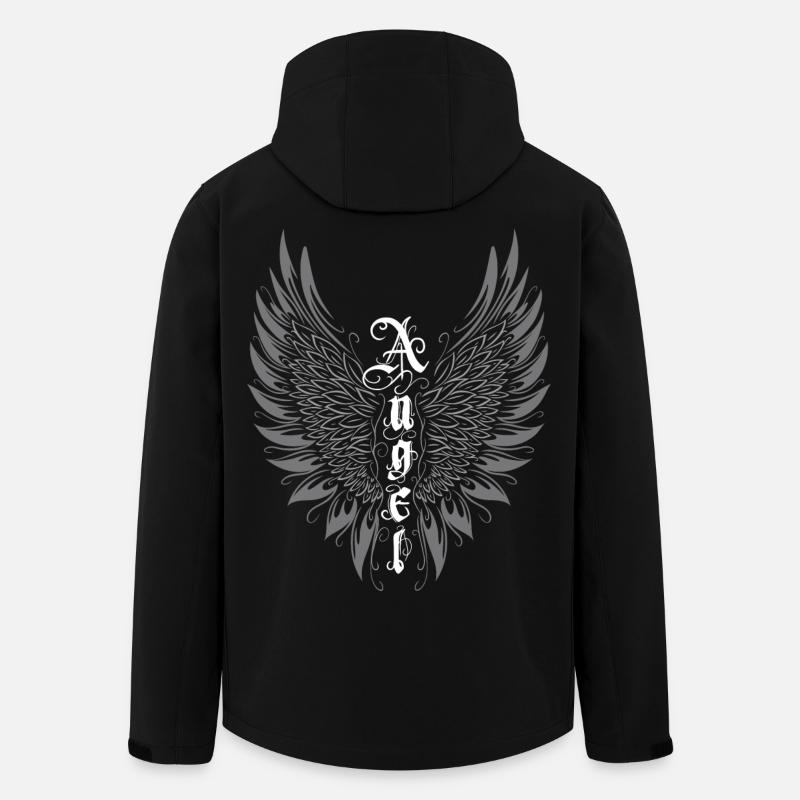 Flügel Engel Engelsflügel Angel - Recycelte Männer Softshell-Jacke von Stanley/Stella - Schwarz