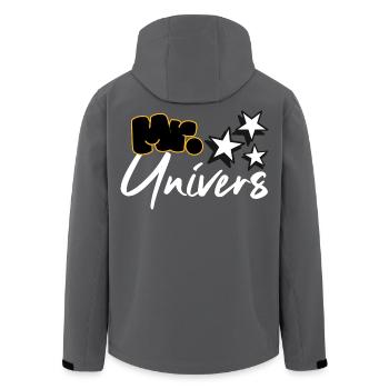 Monsieur Univers - Veste softshell homme en polyester recyclé Stanley/Stella - noir - Dos - AI Model Male 185 light (185cm)