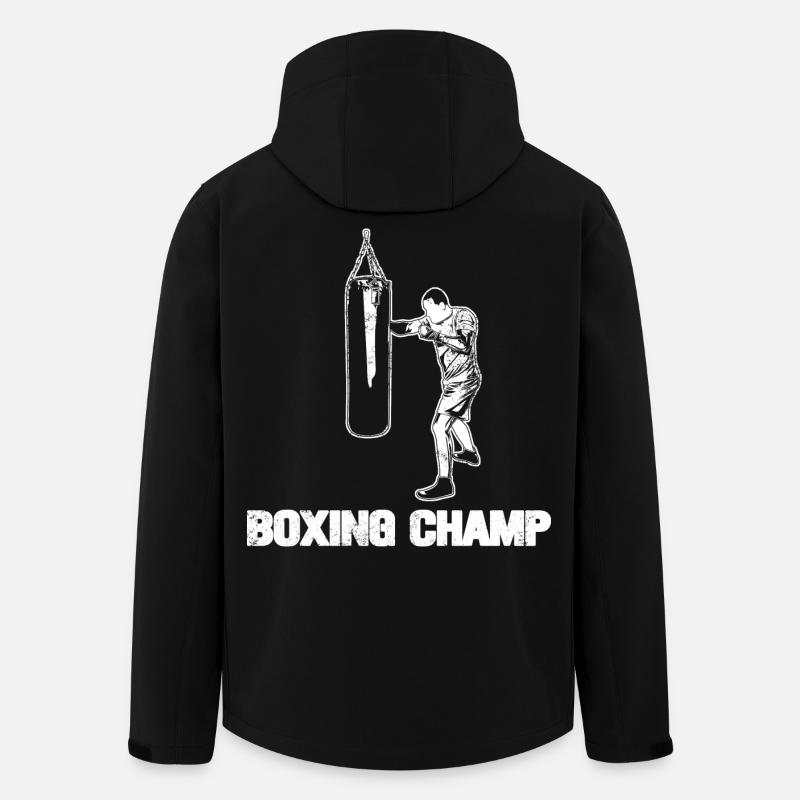 Champion de boxe - Veste softshell homme en polyester recyclé Stanley/Stella - noir