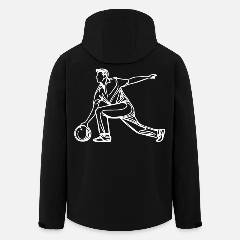Bowler Sketch - Men’s Recycled Softshell Jacket by Stanley/Stella - black
