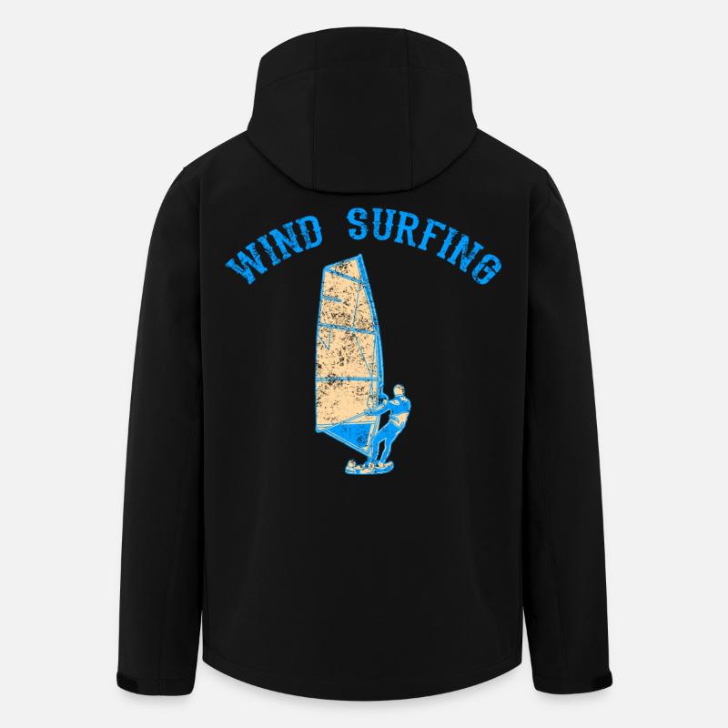 Windsurfer - Recycelte Männer Softshell-Jacke von Stanley/Stella - Schwarz