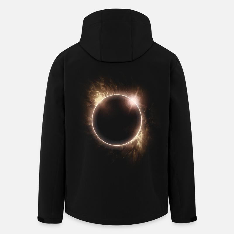 SONNENFINSTERNIS ASTRONOMIE-LIEBHABER - Recycelte Männer Softshell-Jacke von Stanley/Stella - Schwarz