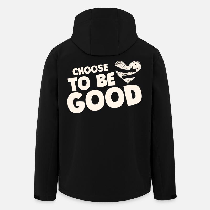 Choose to be good motivation - Men’s Recycled Softshell Jacket by Stanley/Stella - black