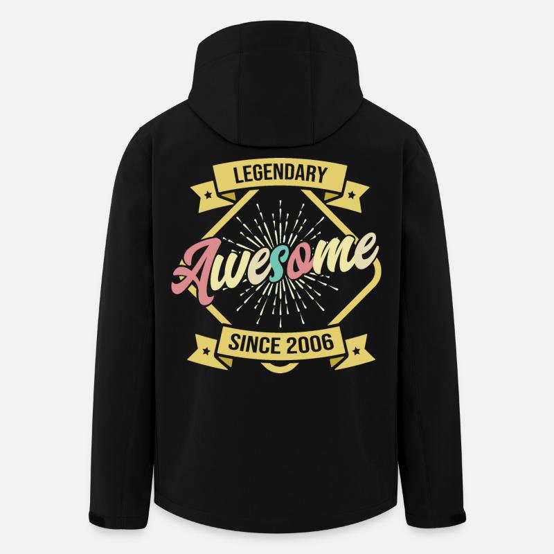 Legendär Awesome seit 2006 - Recycelte Männer Softshell-Jacke von Stanley/Stella - Schwarz