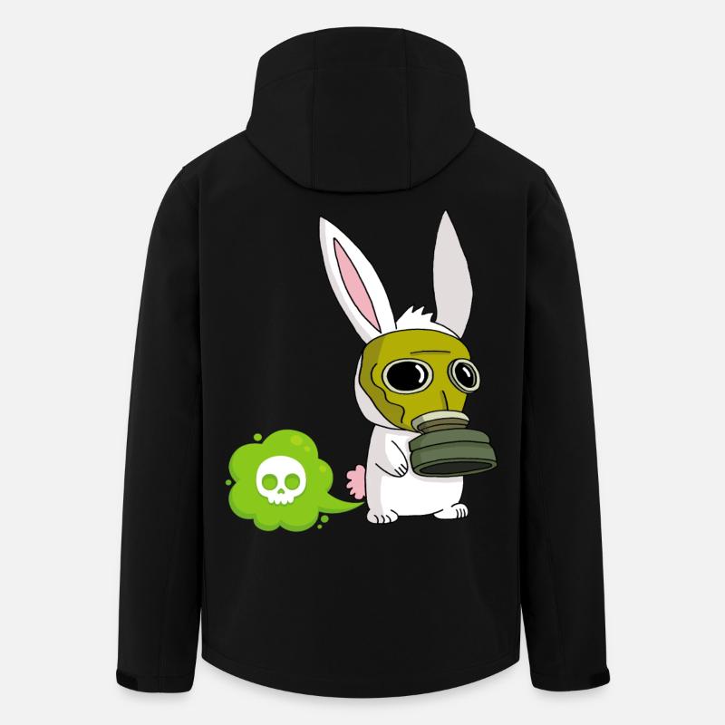 Farting Rabbit - Men’s Recycled Softshell Jacket by Stanley/Stella - black