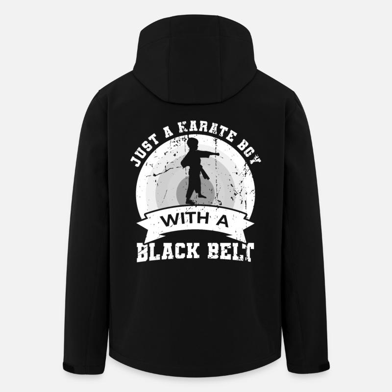 Garçon de karaté - Veste softshell homme en polyester recyclé Stanley/Stella - noir