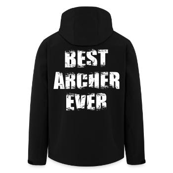 Meilleur archer - Veste softshell homme en polyester recyclé Stanley/Stella - noir - Dos - AI Model Male 185 light (185cm)