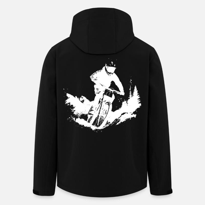 Mountain bikers - Men’s Recycled Softshell Jacket by Stanley/Stella - black