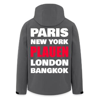 Ville de Plauen - Veste softshell homme en polyester recyclé Stanley/Stella - noir - Dos - AI Model Male 185 light (185cm)