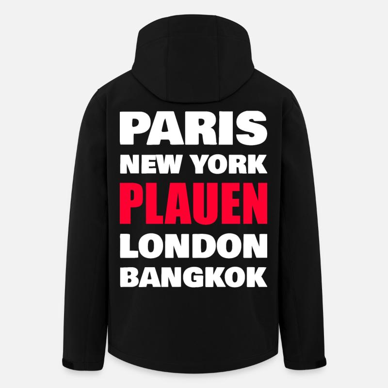 Plauen Stadt - Recycelte Männer Softshell-Jacke von Stanley/Stella - Schwarz