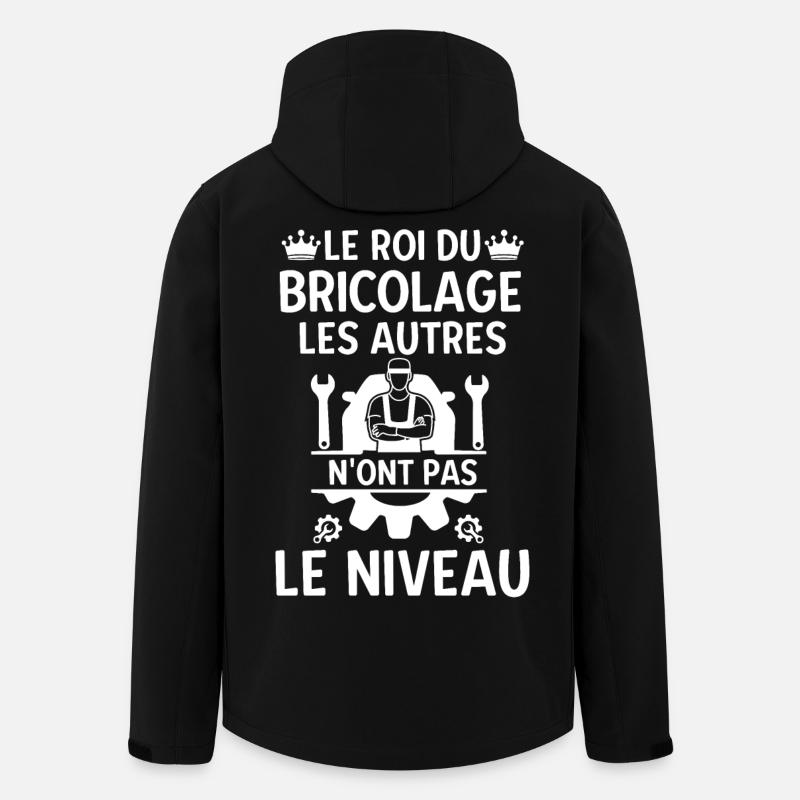 Roi du bricolage 1 - Veste softshell homme en polyester recyclé Stanley/Stella - noir