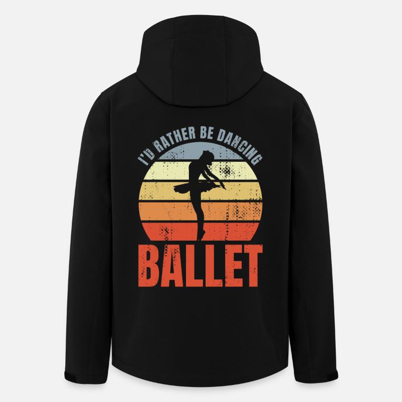Je préfère danser le ballet - Veste softshell homme en polyester recyclé Stanley/Stella - noir