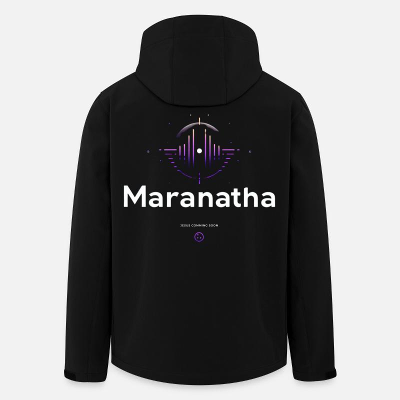 Maranatha Lobpreis Welle - Recycelte Männer Softshell-Jacke von Stanley/Stella - Schwarz