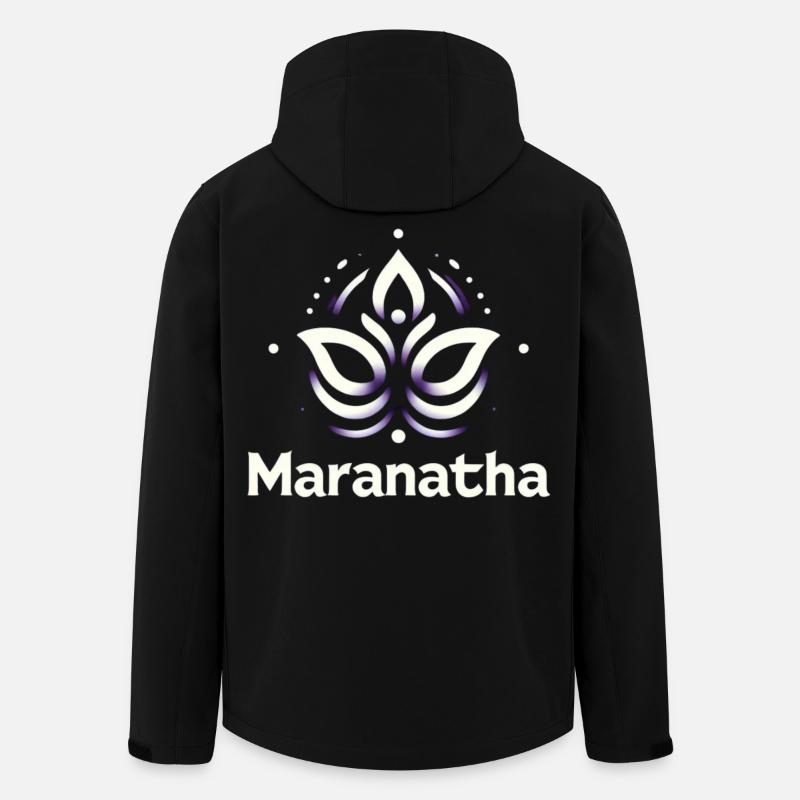 Maranatha Christ arrive bientôt - Veste softshell homme en polyester recyclé Stanley/Stella - noir