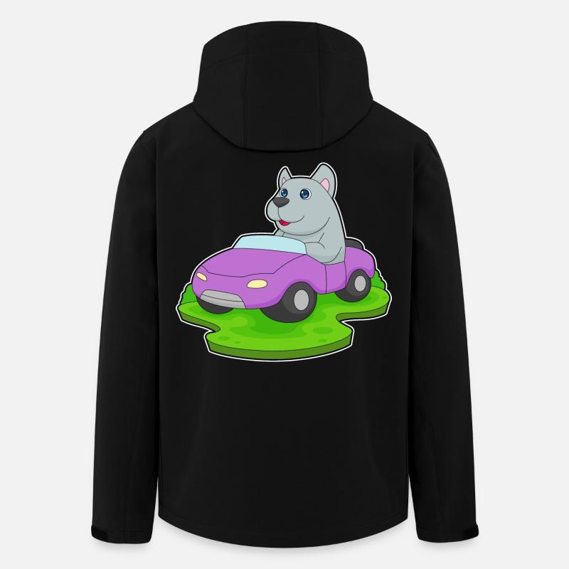Voiture pour chien - Veste softshell homme en polyester recyclé Stanley/Stella - noir