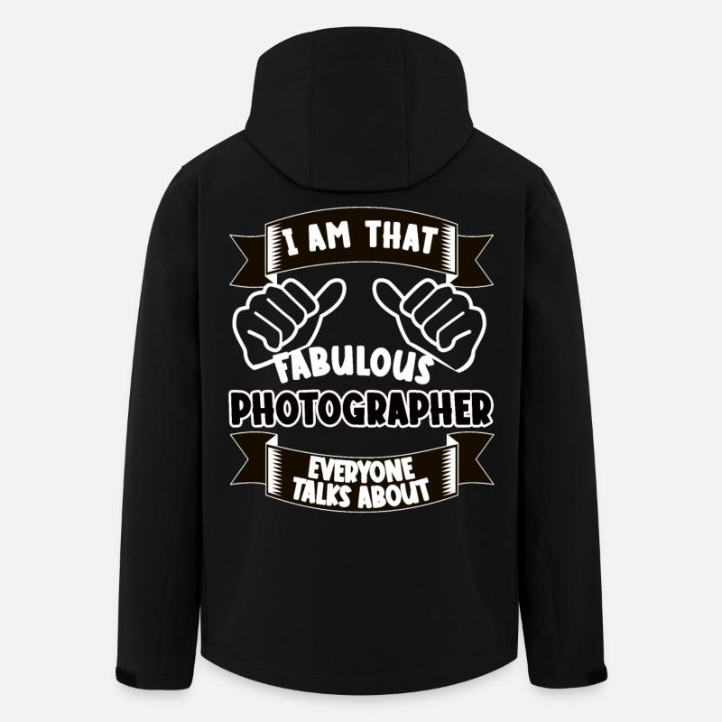 Fotograf Lustiger Spruch Geschenkidee - Recycelte Männer Softshell-Jacke von Stanley/Stella - Schwarz