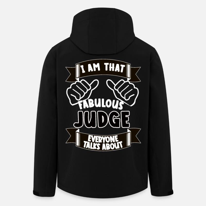 Richter Lustiger Spruch Geschenkidee - Recycelte Männer Softshell-Jacke von Stanley/Stella - Schwarz